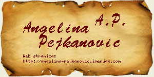 Angelina Pejkanović vizit kartica